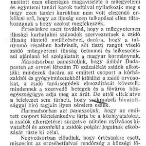 Részlet a „A zsidóüldözések.” c. cikkből (Forrás: Egyenlőség, 1919. 09. 11., 3. o.)
